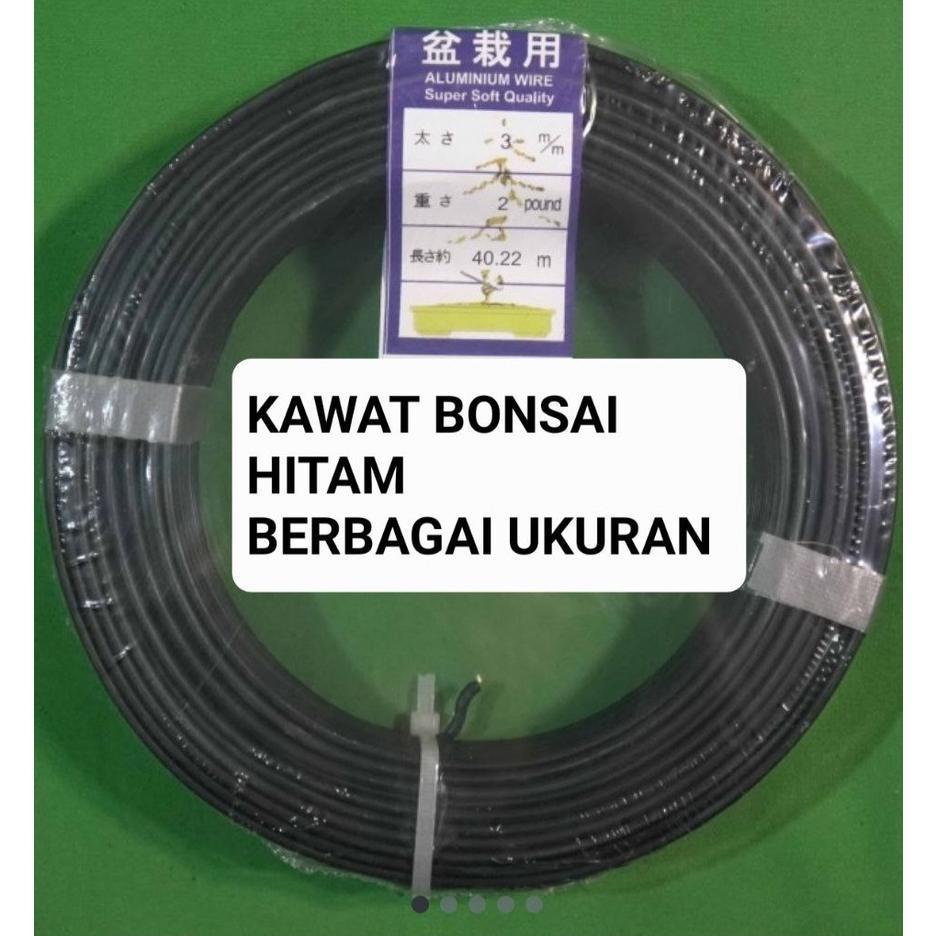 Bisa Cod Kawat Bonsai Hitam Berbagai Ukuran Aluminium Wire Kawat Aluminium Kawat Tillandsia Kawat Ta