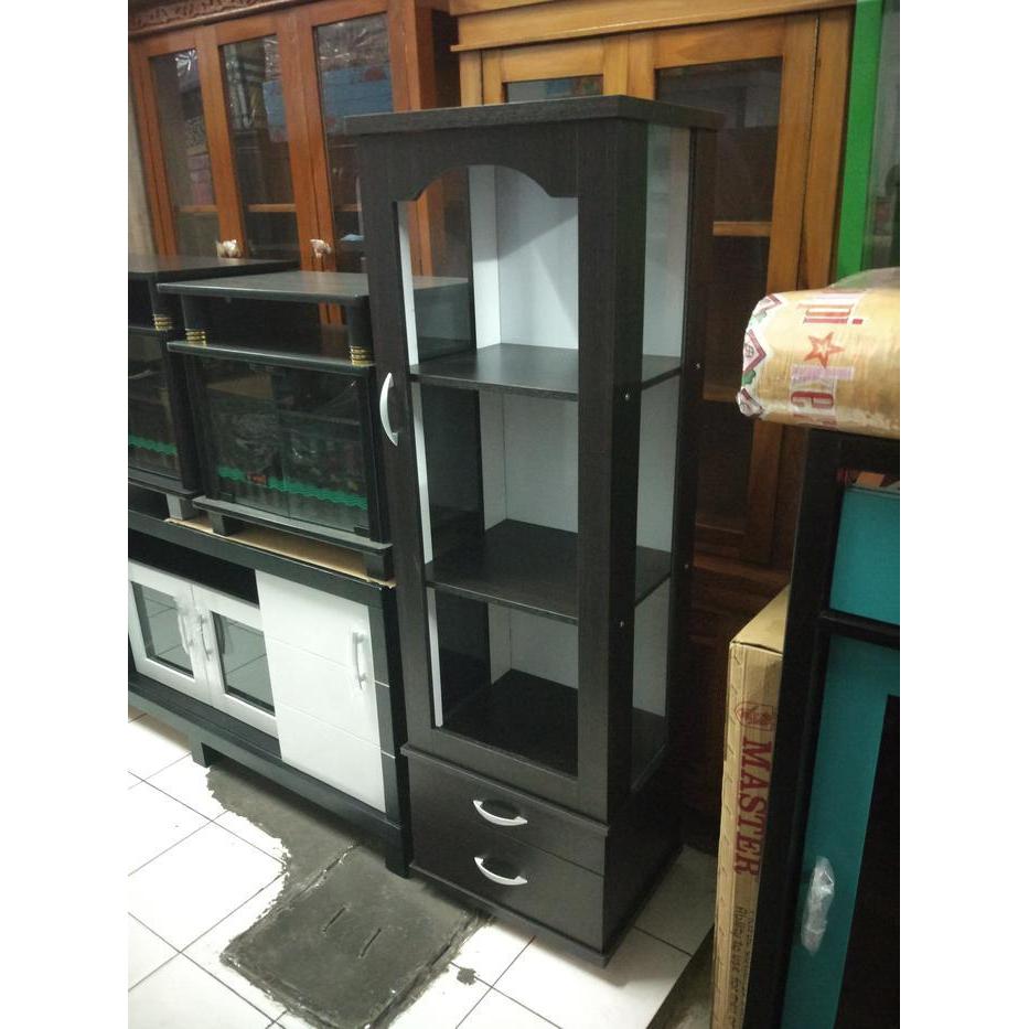 Lemari Hias Kaca 1 Pintu