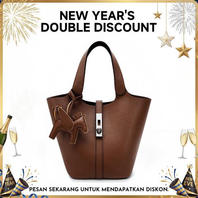 Kasora- (Cn6004 Caitina X Hsbgroup) Tas Wanita Cn6004: Tas Keranjang Sayuran Fashion / Bucket Bag Al