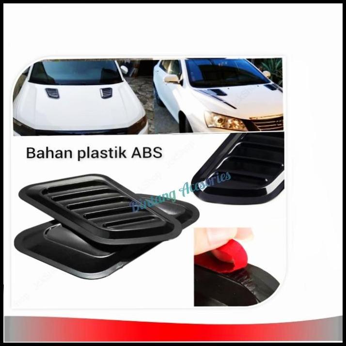 HOT DEAL AIR SCOOP VARIASI KAP MESIN MOBIL KATANA SUZUKI HITAM GLOSY 