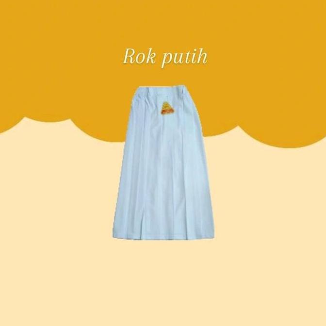 PALING MURAH Bottoms/Rok putih bawahan seragam sekolah anak Sd Mi rok bawahan Fashion PALING MURAH