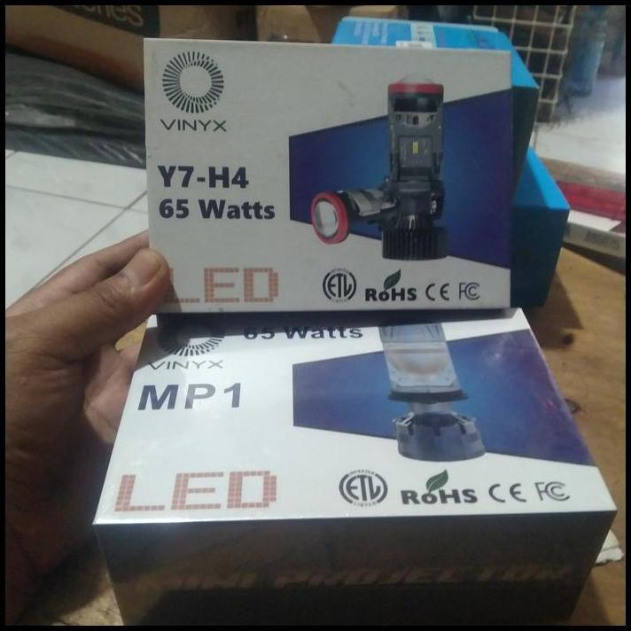 TERLARIS LAMPU H4 MOBIL MEREK VINYX MINI PROJECTOR MINI BILED 65 WATT