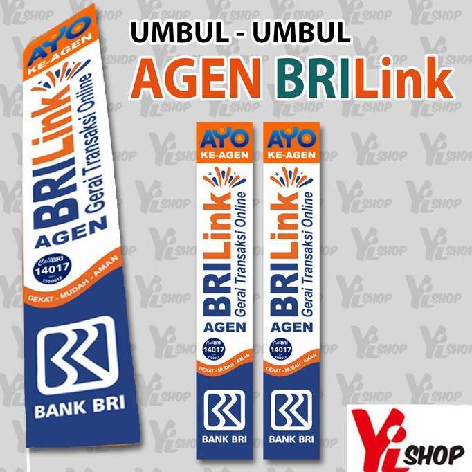 Umbul Umbul Kain Agen Brilink Bank Bri 300x50 cm