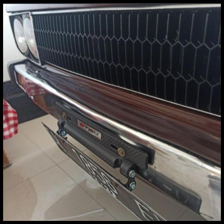 BEST DEAL DUDUKAN PLAT NOMOR MOBIL SIGRA JDM CARBON HITAM 