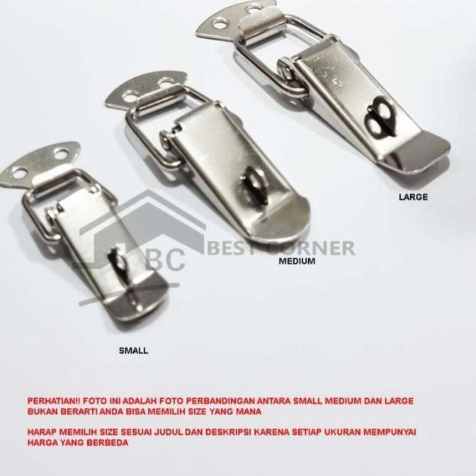 Ready KUNCI KOPER/KAITAN KUNCI KOPER/OVERVAL LARGE STAINLESS STEEL