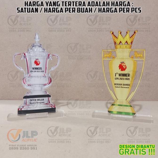 Ready Piala FPL, Tropi FPL, Tropy FPL, Trophy FPL, Plakat FPL, Vandel FPL, Penghargaan FPL, Pialatro