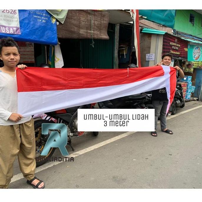 Umbul-umbul Merah Putih Lidah 3 Meter