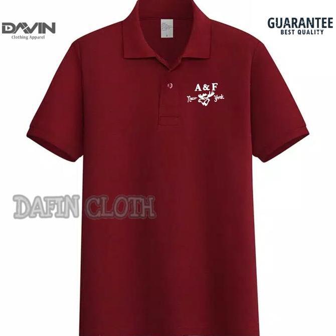Kaos Kerah Pria Polo shirt Abercrombie & Fitch New York