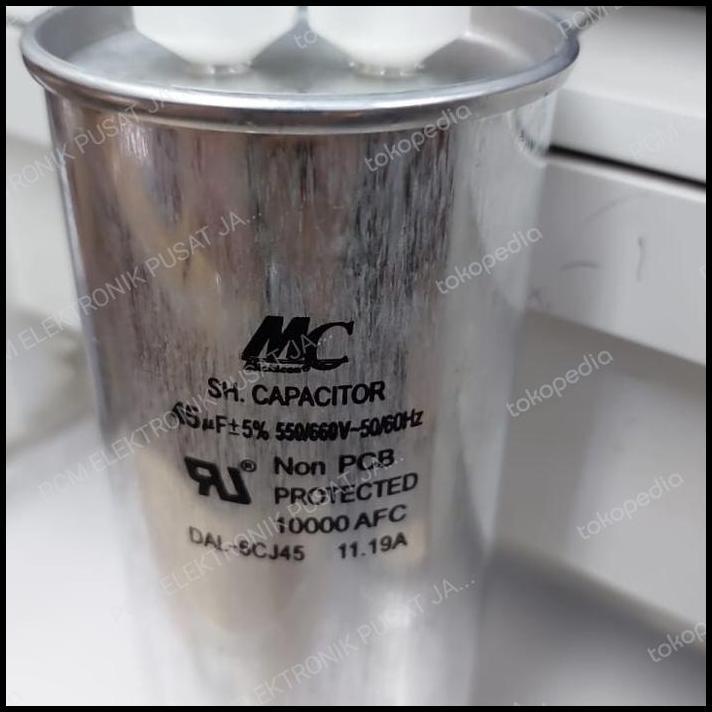 GRATIS ONGKIR KAPASITOR CAPACITOR AC RUNNING 45MFD 45MF 45 MF MFD 550V 660V 550VOLT