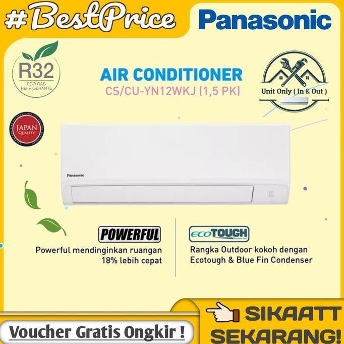 Murah Ac Panasonic 1,5 Pk Cs-Yn12Wkj Yn 12Wkj R32 Garansi Resmi Panasonic