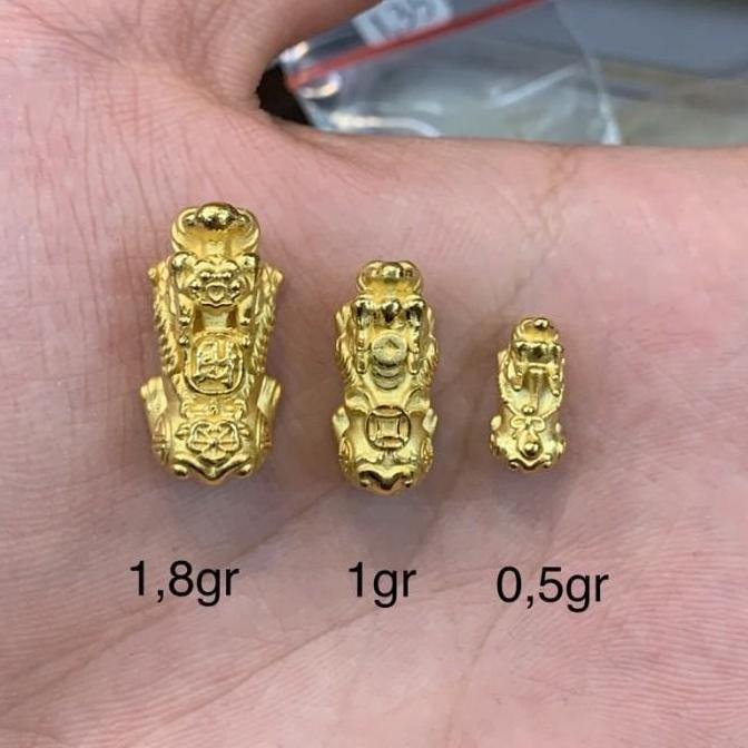 Gelang Pixiu Naga Rezeki 2 3 4 gr Emas Asli LM Import 24K 99.99% Murni