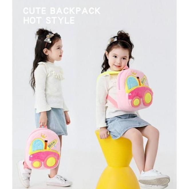 Tas Ransel Anak Sekolah Paud TK Kakoo Model Binatang dan Kendaraan Fashion tas sekolah cowok tas sek