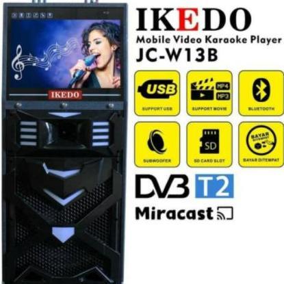 Promo Ikedo Jc-W13B Speaker Portable Meeting Wireless Karaoke Original