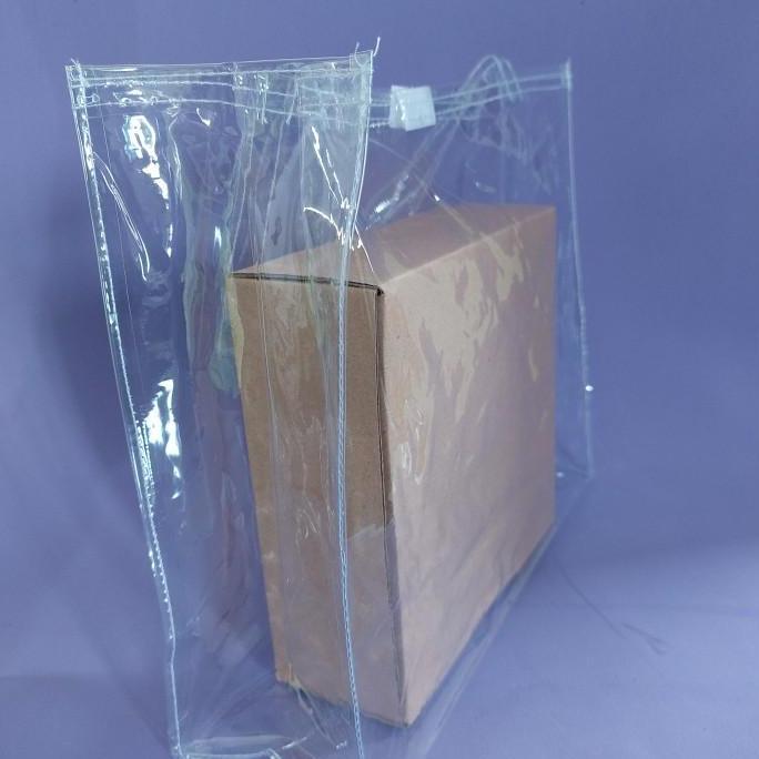 Tas Mika PVC Hampers Bening Tebal 30x10x25