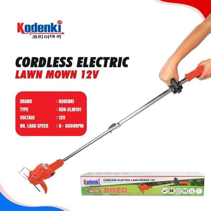 Mesin Potong Rumput Baterai Cordless Grass Cutter Trimmer Kodenki