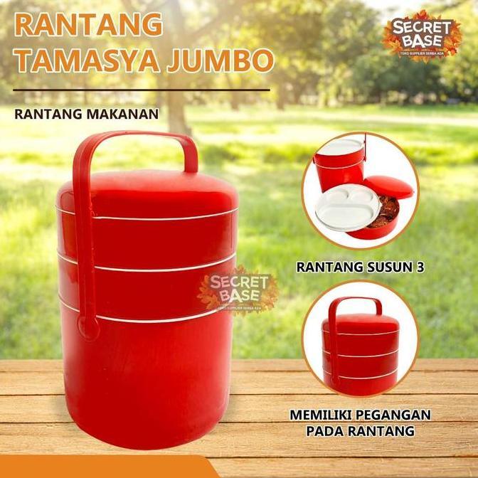 RANTANG TAMASYA JUMBO - Rantang Susun Plastik / Tempat Bekal Makan