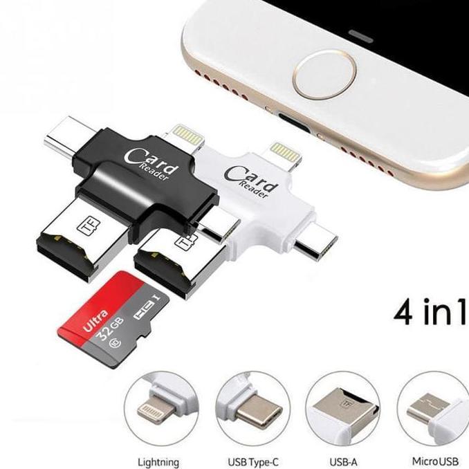Card Reader USB / OTG 4 in 1 support Type C / Micro USB / iPhone