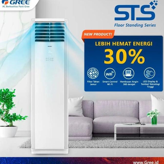 Promo Gree Gvc 24 Sts Ac Floor Standing 3 Pk R32 - 24Sts