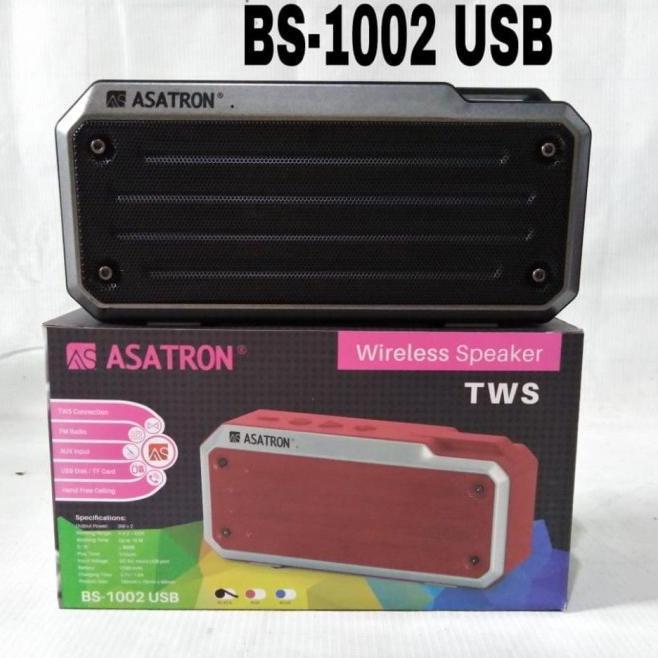 Promo Asatron Bs-1002 Usb Portable Bluetooth Speaker / Radio Fm / Usb / Tf