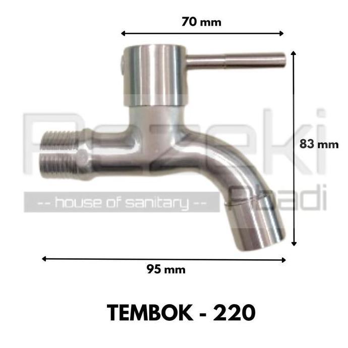 Teruss- Kran Tembok Stainless Sus304 / Kran Tembok / Kran Air