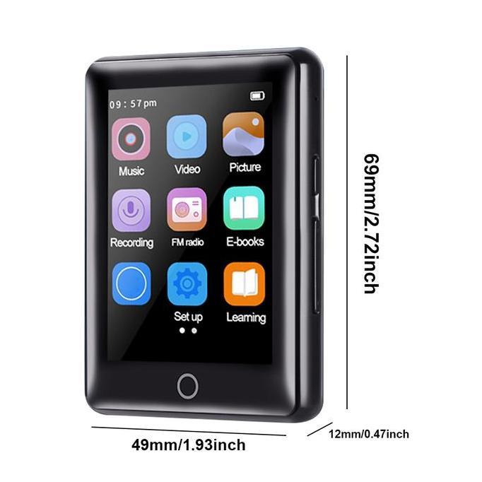 Murah (Cod) Aliandream Mp3 Digital Audio Player Bluetooth 5.0 300Mah 2.5 Inch - M7