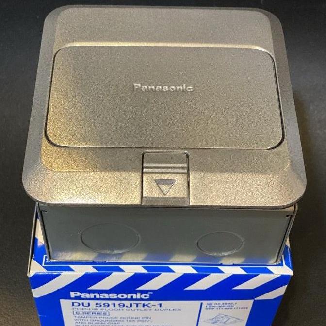 Taiyo- Stop Kontak Lantai Panasonic Du5919Jtk-1 Stop Arde + Blank Du5919