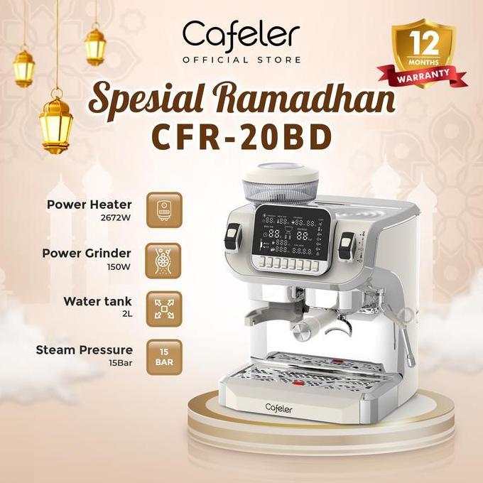 Mesin Kopi Espresso 2 Heater Coffee Maker Smart Screen Kontrol Cafeler