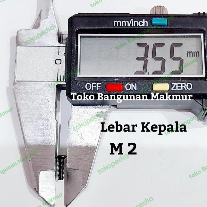 Gasss- 100Pcs Baut Hitam M2 Jf Panjang 3Mm 4Mm 5Mm 6Mm 7Mm