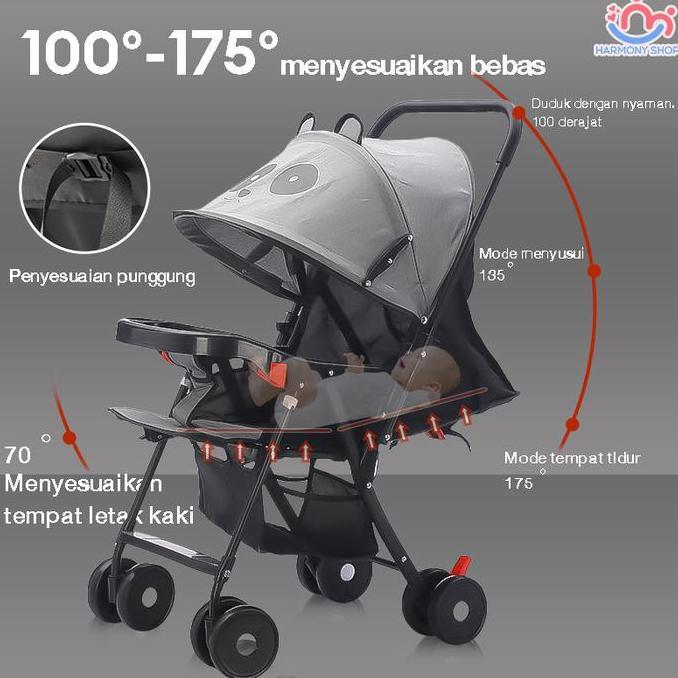 Nisa_fadepo - CODLipat Magic Stroller Baby 2 Way Kereta Dorong Baby Travelling Bermotif Seat Belt Ko