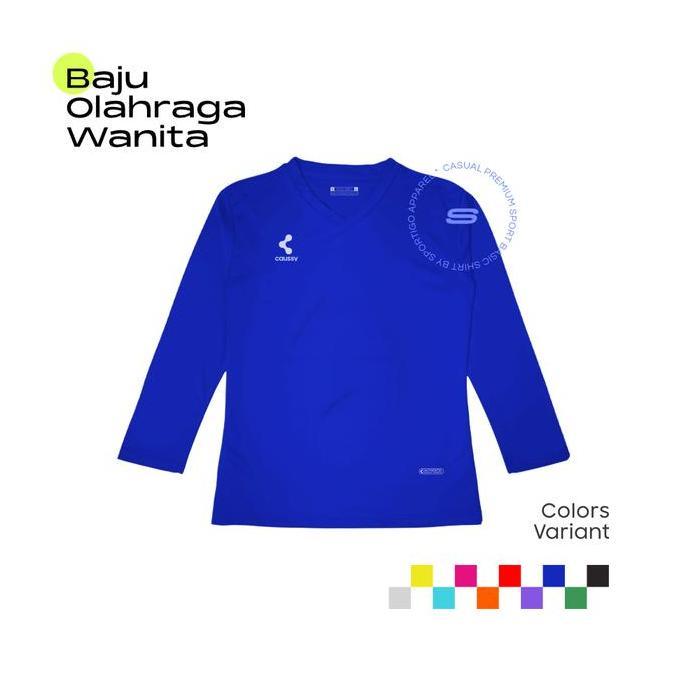 Fitto- Kaos Olahraga Wanita Lengan Panjang Sportigo Kaos Running Gym Aerobic Gym Fitness