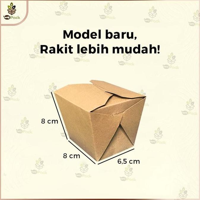 Tayoo- Food Pail Paper Medium 10Oz Box Bento Coklat Kraft 290Gsm Laminating M
