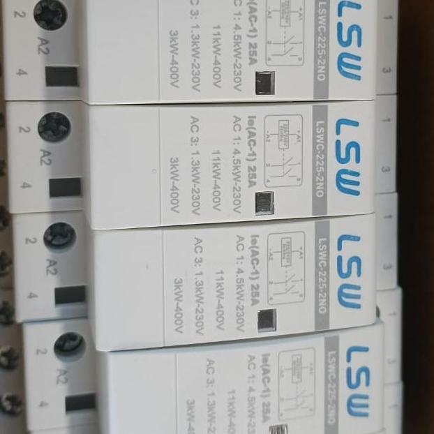 Lsw Kontaktor Din Rail 1Phase 2Pole 25Amper 40Amper / Din Rail Contactor Best Seller