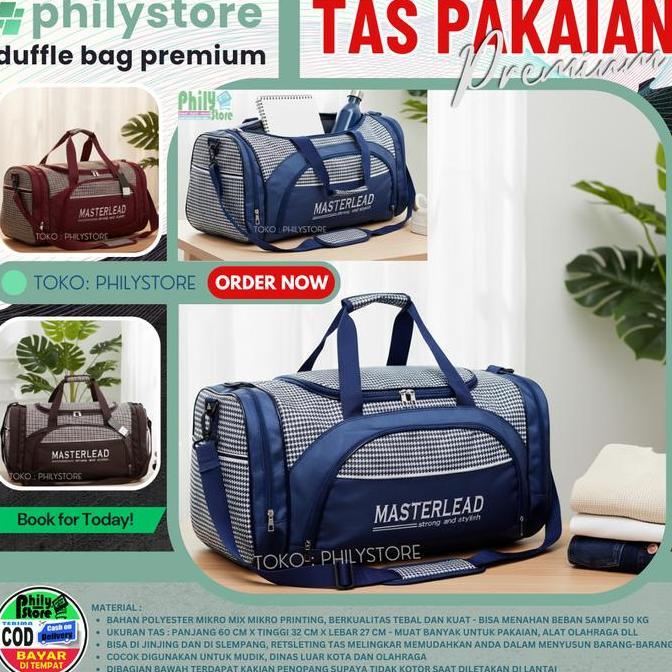 TAS TRAVEL BAG JUMBO TAS PAKAIAN JINJING TAS BAJU TAS DUFFEL TAS PAKEAN TERBARU PRIA WANITA BAHAN TE