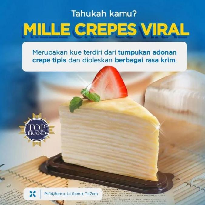 Tayoo- Mika Cake Tray Segitiga @50Pcs / Mika Kue Segitiga / Mika Cake Mini
