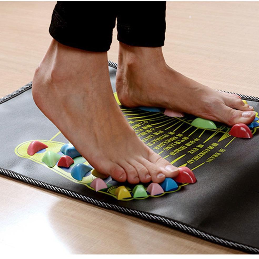new alat refleksi terapi pijat kaki massage mat batu acupressure stone matras refleksi kaki
