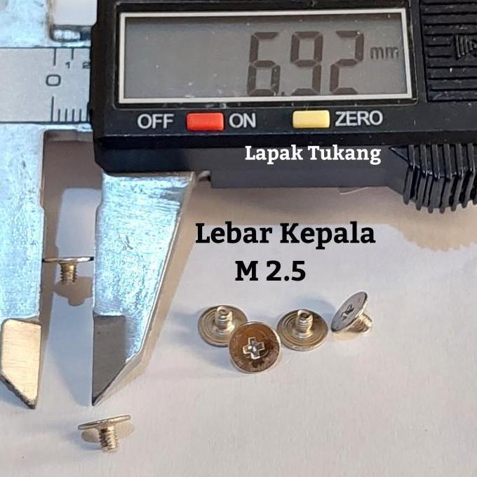 Baut M2.5x8x6 Baut CM M2.5x8 Thin Head Kepala Tipis M2.5 PREMIUM