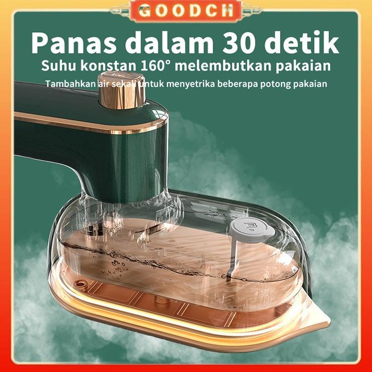 PROMO TERBARU GOODCH SETRIKA PORTABLE MINI UAP ALAT SETRIKA GENGGAM ANTI KERUT, USB RECHARGEABLE, MU