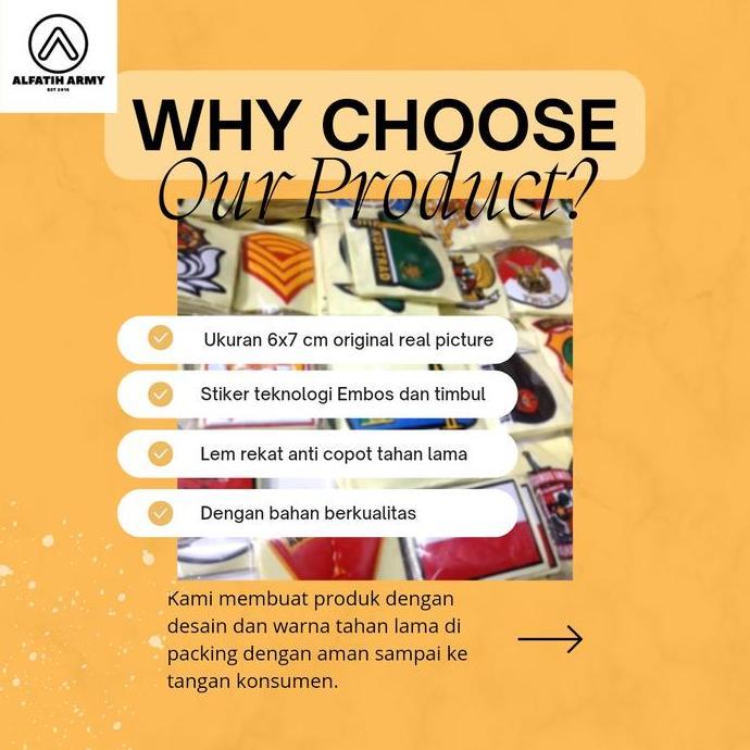 Patch rubber AL FATIH ARMY Frogman Kopaska Kodok karet