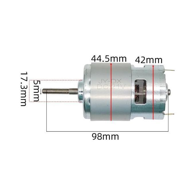 dinamo dc motor rs-755 755 12v 21v mesin potong rumput lawn mower