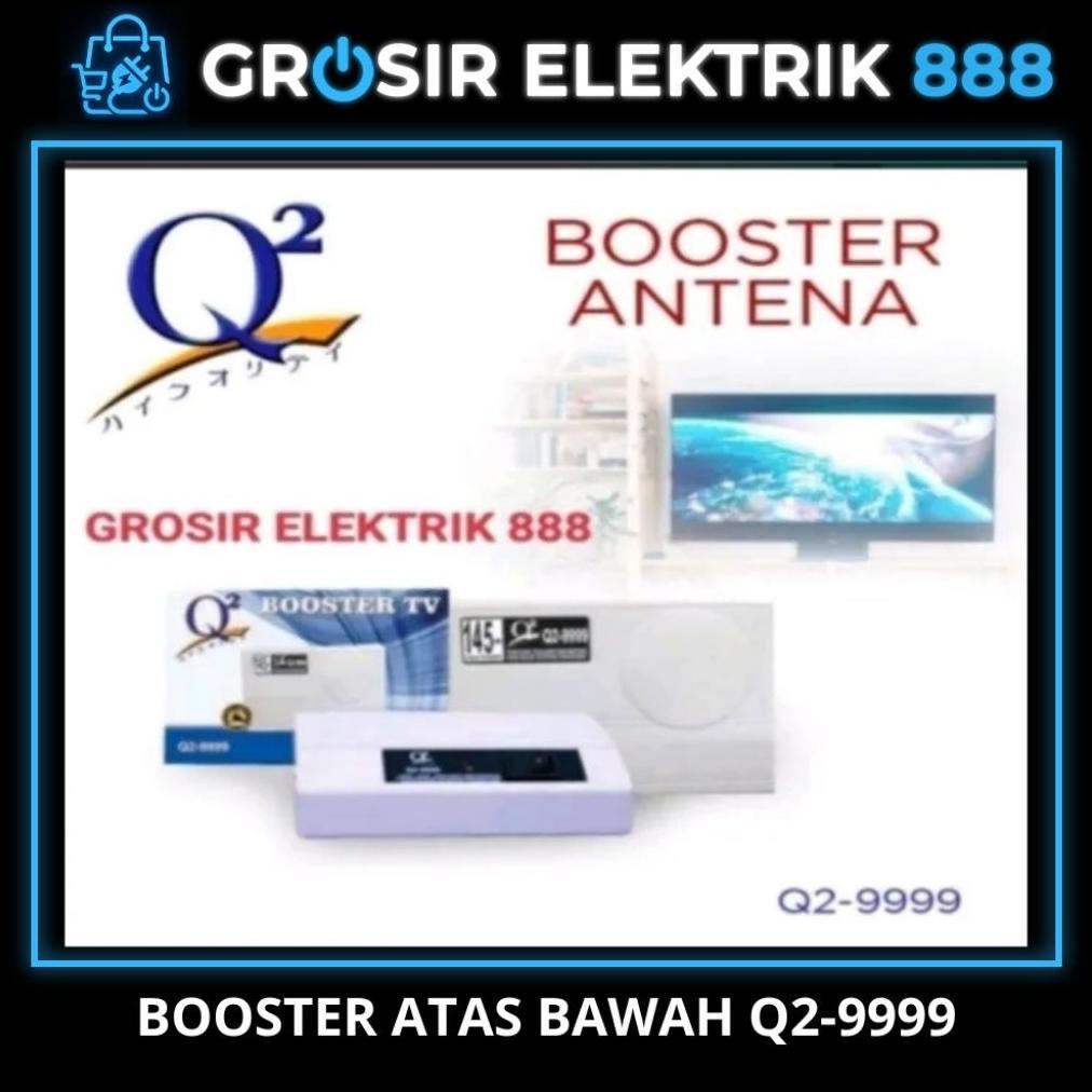 terbaru booster antena tv atas bawah q2-9999 digital