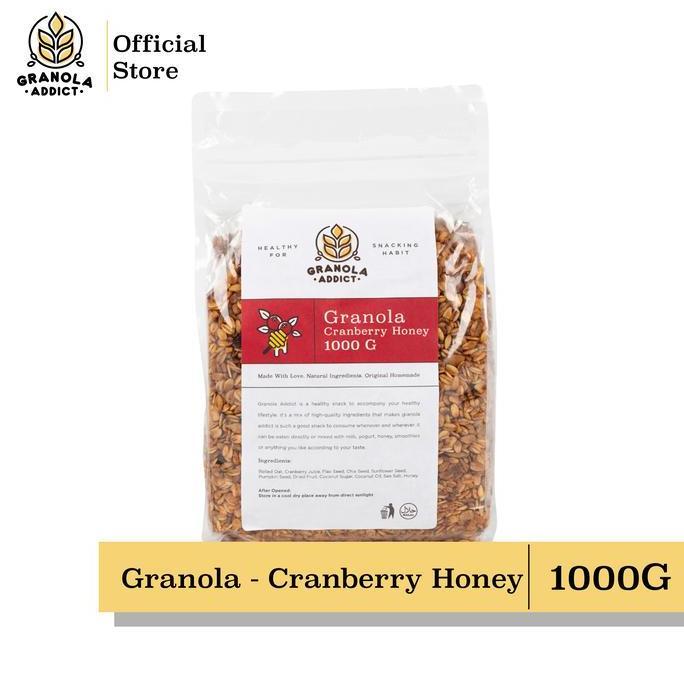 Eatstraight- Granola Addict - Cranberry Honey 1000G (1Kg)