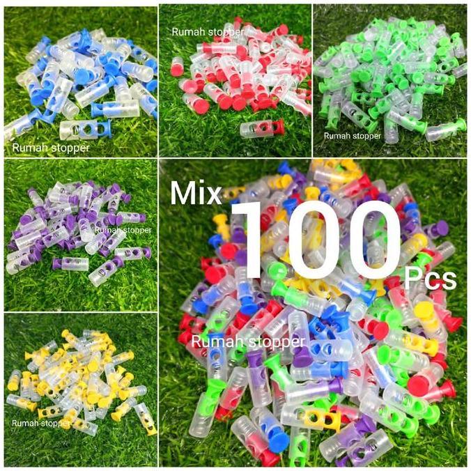 stopper botol kecil/ stopper masker/ stopper jaket hoodie  Aksesoris strap masker ( 100pcs )