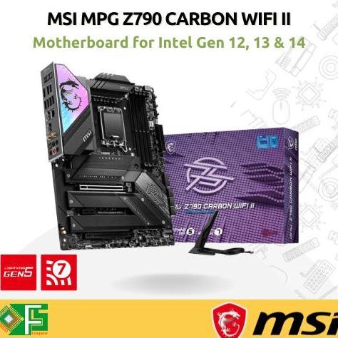TERMURAH - Motherboard MSI MPG Z790 CARBON WIFI II Mobo Intel LGA 1700 Resmi