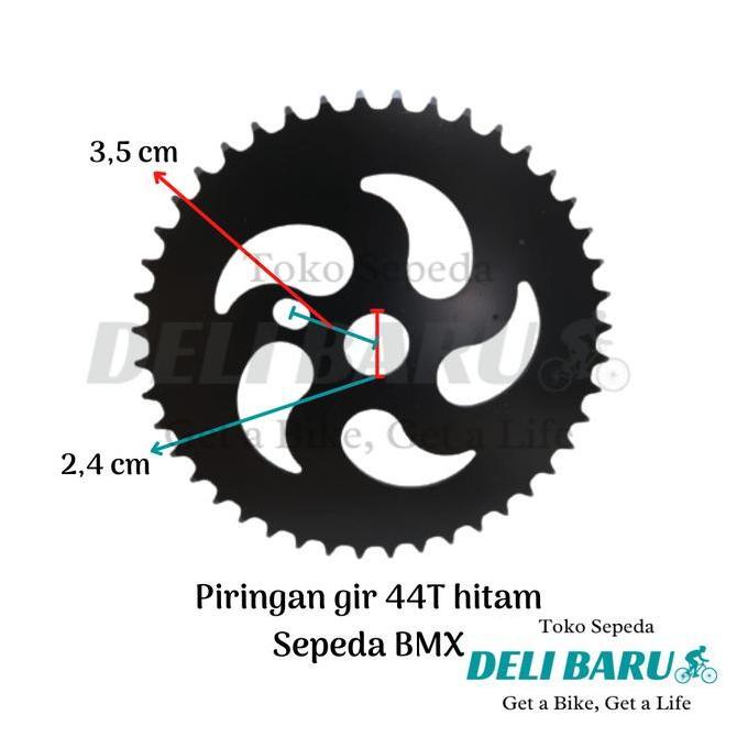 Piringan gir 44T piring gear mata 44 sepeda BMX