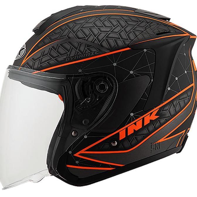 Sedia Helm Ink Dynamic #2 - Gunmetal Doft/Orange Fluo | Original 100%