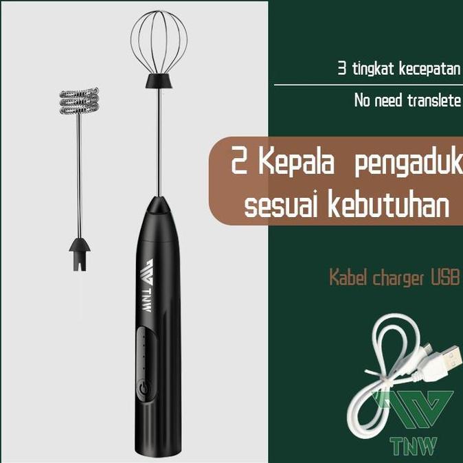 Pengocok Telur Elektrik Portabel Rechargeable