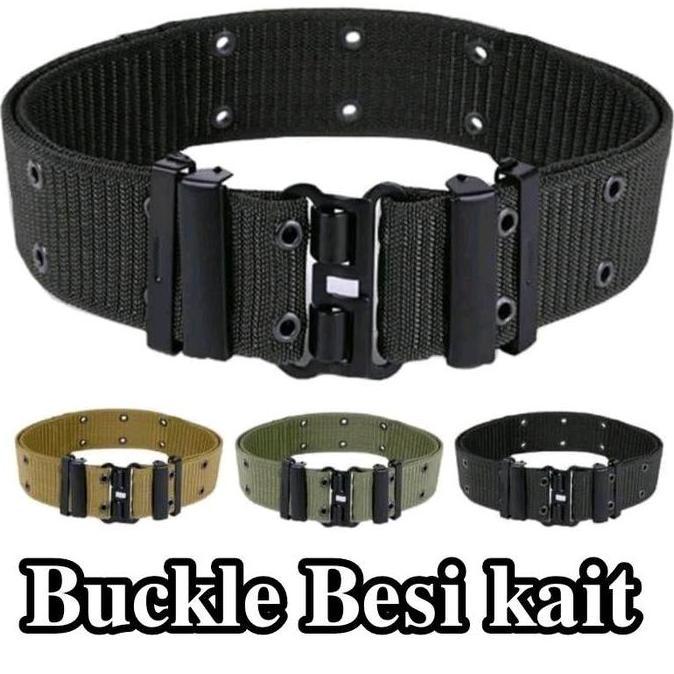 Shiyo- Ikat Pinggang Kopel Pria Sabuk Militer Tni Polisi Satpol Pp Satpam Security Tactical Gesper A