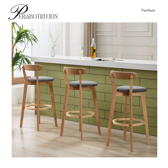 BARSTOOL KAYU KURSI BAR KURSI TINGGI KAYU BANGKU CAFE TINGGI