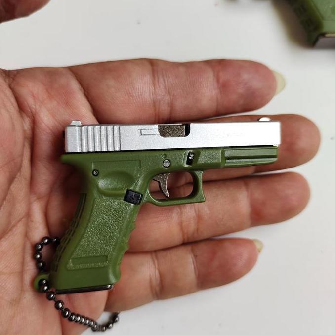 Ready padox gantungan kunci mini Glock pajangan slide metal replika cz colt
