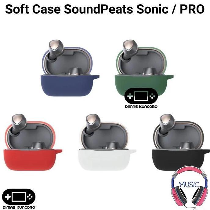 TERBARU|TERMURAH|BARU|PREMIUM|ORIGINAL|GARANSI|DISKON|PROMO SOFT CASE SOUNDPEATS SONIC / PRO SILICON